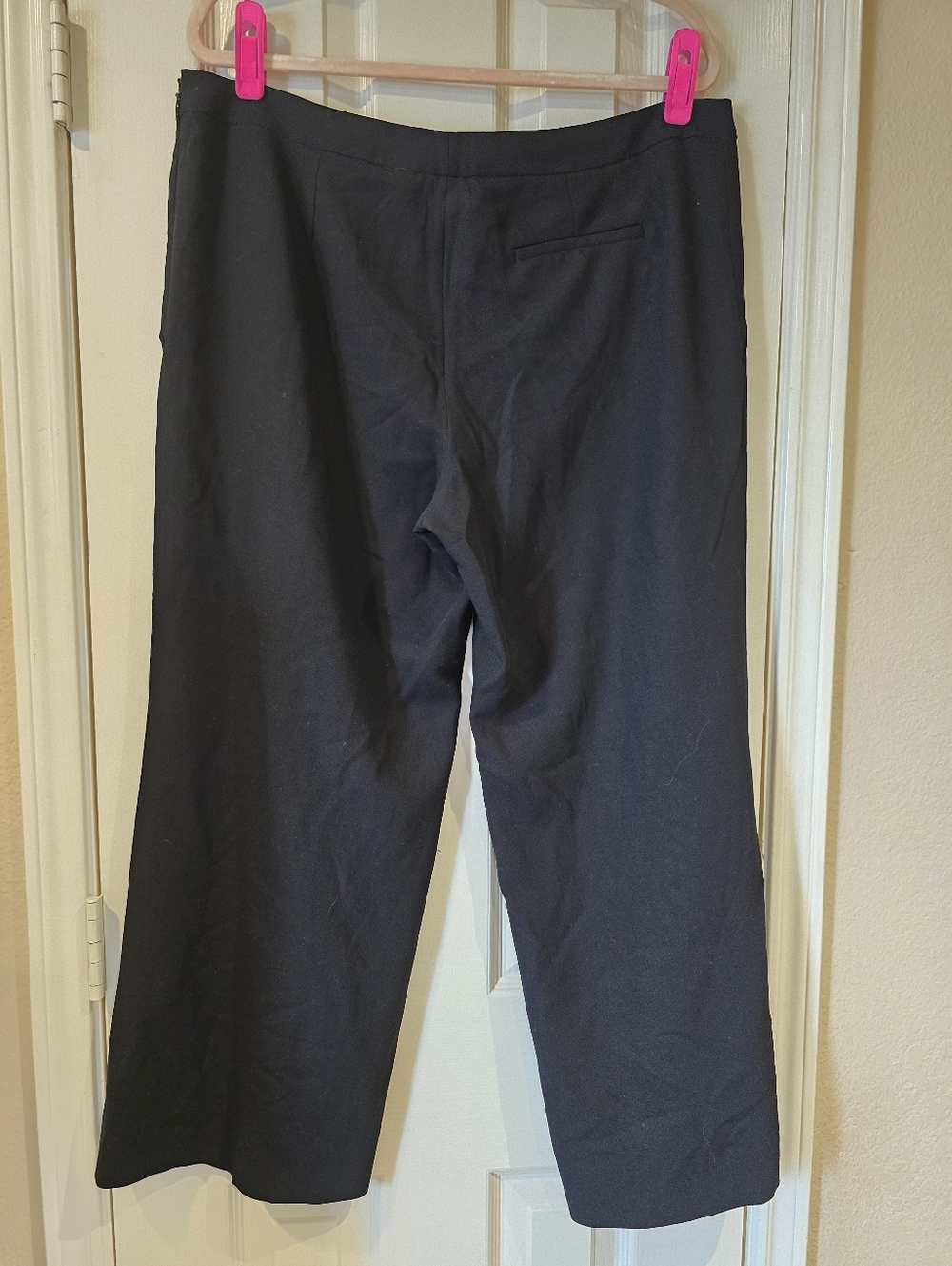 Chane Black Wool Dress Pants Size 46 - Picture 3 of 7